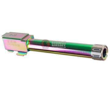 Guns Modify KM Stainless Steel Threaded Barrel w/ Inner Barrel for TM Model 17 (Rainbow Titanium Nitride)