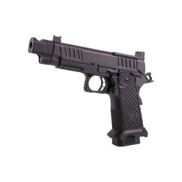 EMG 6mm Pro Shop Staccato C2 2011 with Compensator Gas Airsoft Pistol -  Black (R612-4) (by Army Armament) | RedWolf