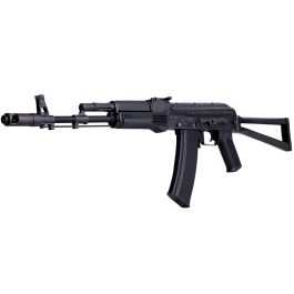 CYMA AK74M Airsoft AEG Rifle (Triangle Stock) - Black (Metal