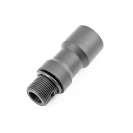 Maple Leaf 2 Inch Outer Barrel for M4 AEG Airsoft 100mm Inner Barrel - Black (CNC Aluminum, 14mm CCW)
