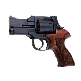 Marushin Mateba Gas Revolver 3 inch - Matt Black (Heavyweight Wood