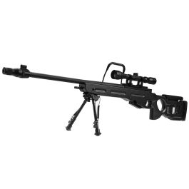 Snow Wolf SV-98 Airsoft Sniper Rifle with Bipod & Scope - Black  (SW025A)(Spring Power) | RedWolf