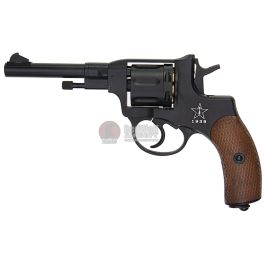 WinGun Airsoft Revolver CO2 721 Nagant M1895 (4 Inch, Brown Grip, 6mm ...