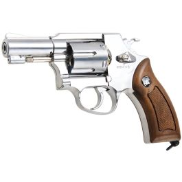 WinGun Airsoft Revolver CO2 731 Sheriff M36 (2.5 inch, Brown Grip, 6mm  Version) - Silver | RedWolf