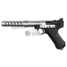 AW Custom Built Luger P08 Star War Style 6 Inch Muzzle Device 