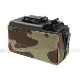MAG M249 Magazine (2500 rounds Airsoft AEG Drum Magazine) - Woodland
