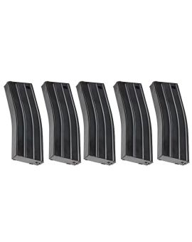 Arcturus M4 Magazine (Metal 30/130 rounds Variable Capacity EMM AEG Magazine) - Black (5PCS) 0