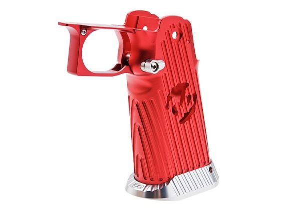 5KU Tokyo Marui Hi Capa GBB Airsoft Grip (Infinity, CNC Aluminum, Type 4) -  Red | RedWolf