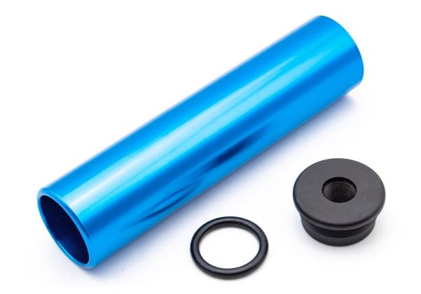 Airsoft Artisan Dummy Training Tube (Dummy Silencer Tube Blue Can) (14mm  CCW) | RedWolf