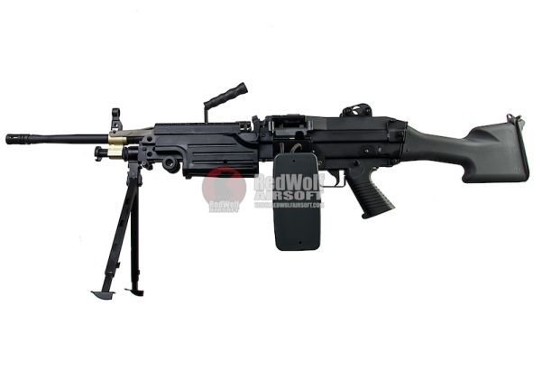 A&K M249 MKII Airsoft LMG AEG - Black | RedWolf