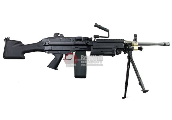 A&K M249 MKII Airsoft LMG AEG - Black | RedWolf