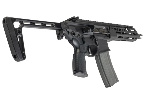 APFG MCX Spear LT Style SBR 9 inch GBB Airsoft Rifle - Black | RedWolf