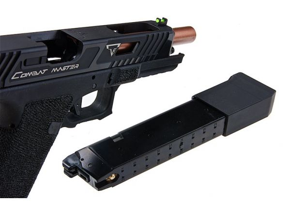 (by　EMG　Combat　G34　Custom)　OMEGA　Frame　Pistol　CO2　TTI　w/　Black　Slide　Master　APS　Airsoft　RedWolf