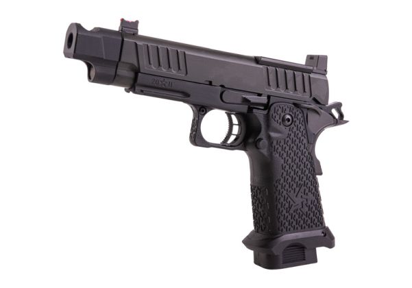 EMG 6mm Pro Shop Staccato C2 2011 with Compensator Gas Airsoft Pistol -  Black (R612-4) (by Army Armament) | RedWolf