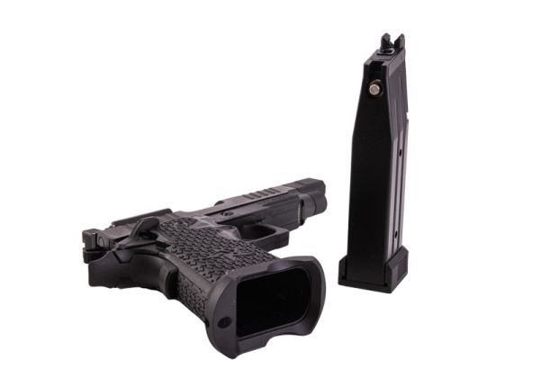 EMG 6mm Pro Shop Staccato C2 2011 with Compensator Gas Airsoft Pistol -  Black (R612-4) (by Army Armament) | RedWolf