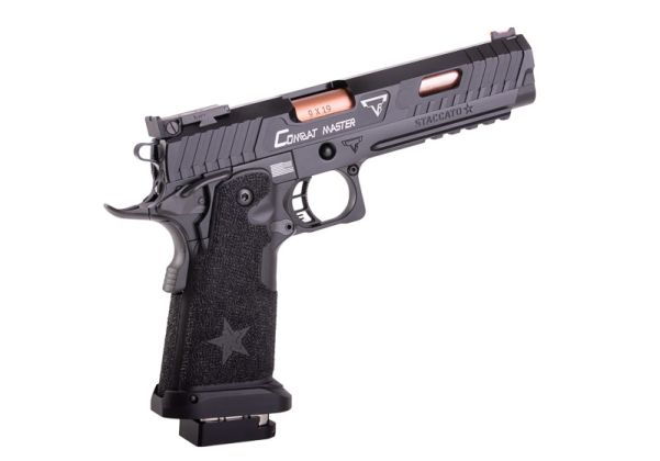 EMG 6mm Pro Shop Staccato 2011 X TTI JW3 Combat Master GBB Airsoft Pistol -  Black (by Army Armament) | RedWolf