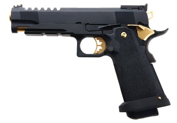 AW Custom Hi Capa 5.1 HX27 Green Gas Airsoft Pistol - (BK/GD