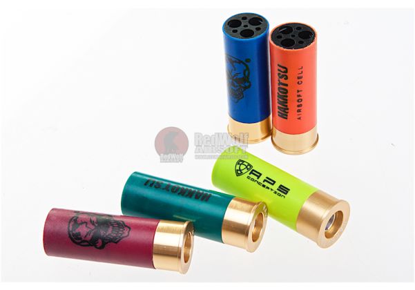 Airsoft Parts APS 5pcs x12rd Co2 CAM870 870 Shotgun Cartridge Shell Cartouche de Fusil de Chasse Airsoft Parts APS 5pcs x12rd Co2 CAM870 870 Shotgun Cartridge Shell Cartouche de Fusil de Chasse