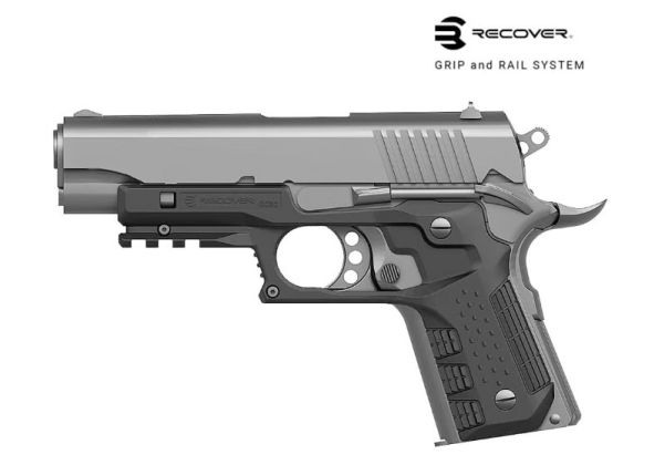 Recover Tactical Compact 1911 (Officer's Sized) CC3C Grip and Rail