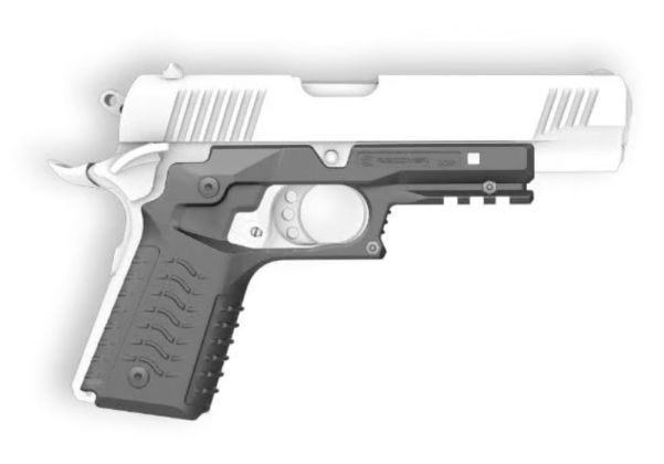 Recover Tactical 1911 Series CC3H Grip and Rail System - Black