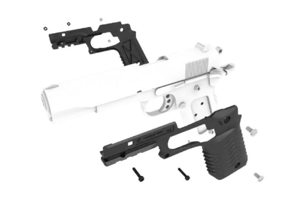 Recover Tactical 1911 Series CC3H Grip and Rail System - Tan | RedWolf