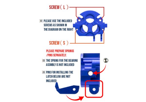 C&C Tac Tokyo Marui SAIGA 12 GBB Enhanced Nozzle Feeding Rear Base