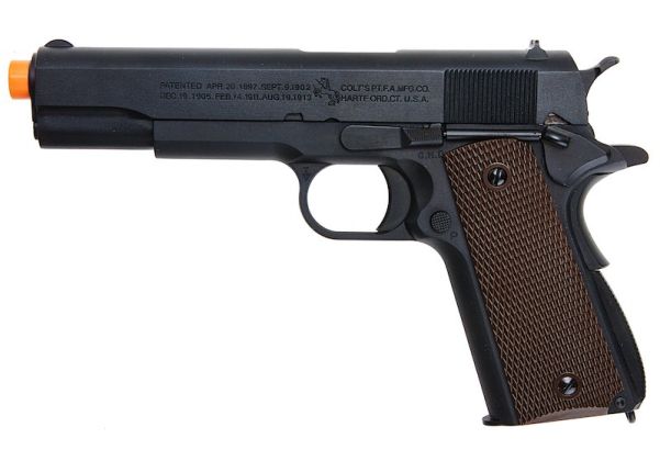 Cybergun Colt 1911 GBB Airsoft Pistol - Black (by WE) - US Version
