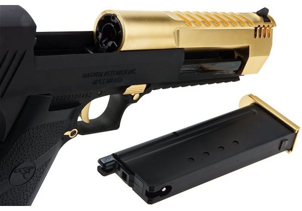 Desert Eagle Licensed L6 .50AE Full Metal Gas Blowback Airsoft Pistol by  Cybergun w/ Custom Cerakote Finish (Color: Gold Trim), Airsoft Guns, Gas  Airsoft Pistols -  Airsoft Superstore