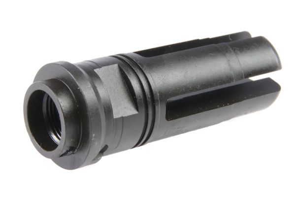 Crusader Airsoft SOCOM 556 4 Prong Steel Flash Hider (14mm CCW