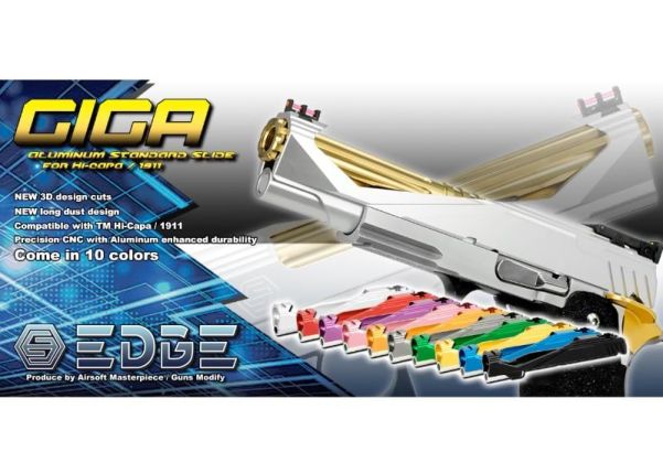 EDGE Tokyo Marui Hi Capa 5.1 GBB Airsoft Slide (Custom 'GIGA