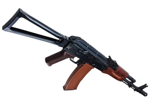 E&L AKS-74N Airsoft AEG Rifle (Real Wood) - Black (EL-A105S) | RedWolf