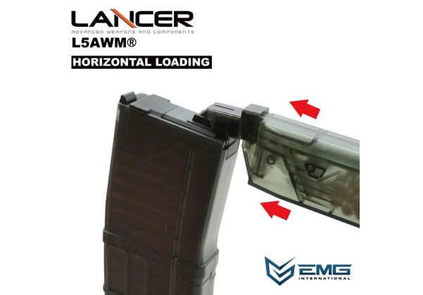 Angry Gun LANCER SYSTEMS公式 L5AWM V2 MWS EMG LANCER SYSTEMS LICENSED L5AWM V2 MWS MAGAZINE (OPAQUE