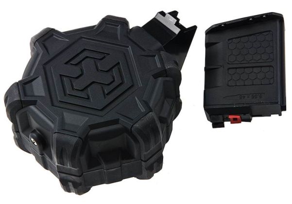 ESD x AW GHK AK Drum Magazine (350 rounds, Green Gas) | RedWolf