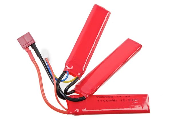 G&G Armament 11.1v Li-Po 1100mAh Airsoft Battery Tri-Panel Deans (G-11-063)