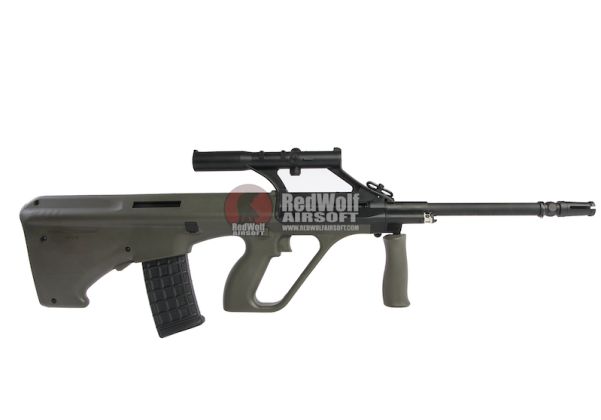 GHK AUG A2 Airsoft GBBR - OD | RedWolf
