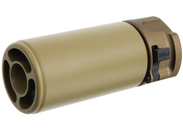 GK Tactical WARDEN Suppressor with Spitfire Tracer (14mm CCW) - Tan ...