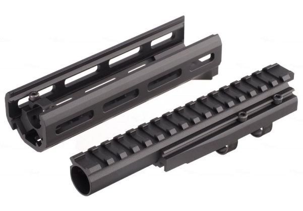 Hephaestus GHK / LCT AK Handguard Set (6.5 inch, M-Lok) w/Railed