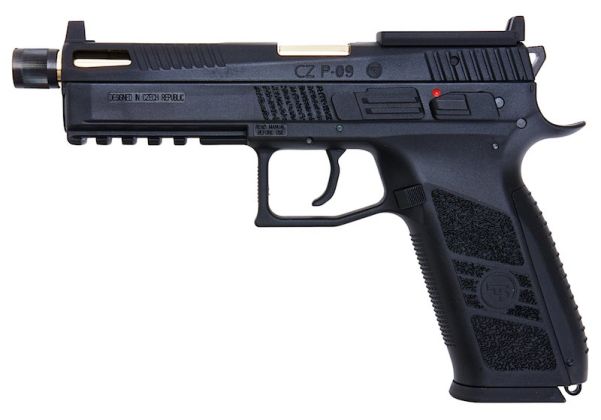 KJ Works P-09 CO2 GBB Airsoft Pistols (Optics Ready) - Black