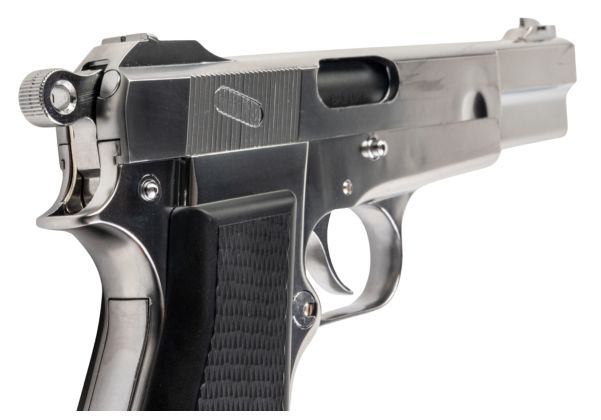 Marushin Browning Hi-Power Canadian Model Gun - Silver | RedWolf