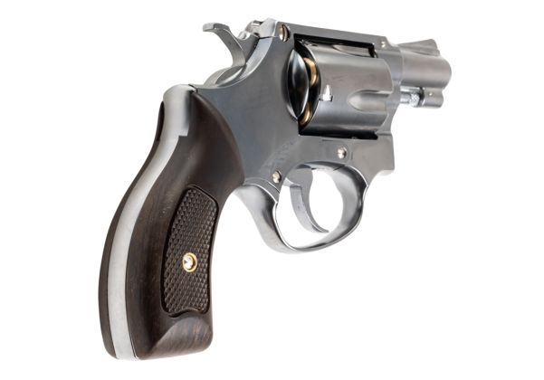 Marushin S&W M60 Gas Revolver (Black Grip, 2 inch) - Silver