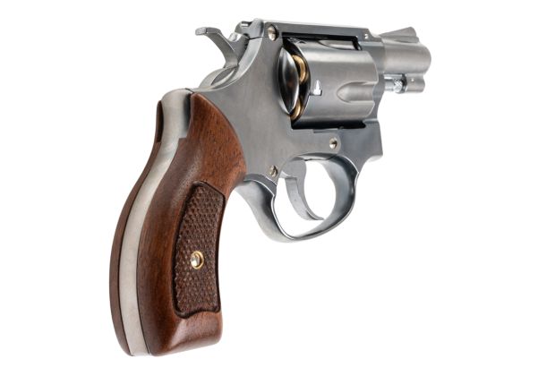 Marushin S&W M60 Gas Revolver (Wood Grip, 2 inch) - Silver