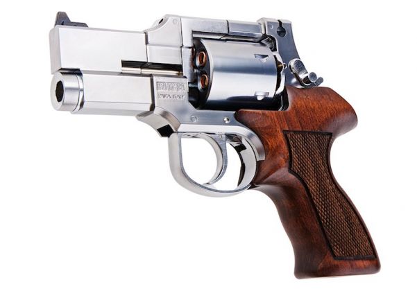 Marushin Mateba Gas Revolver 3 inch - Silver (Heavyweight Wood 