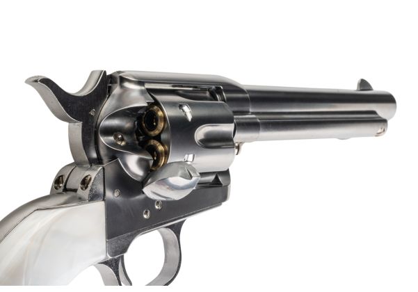 Marushin SAA 1st Gen.Late Artillery Gas Revolver (Silver, Pearl