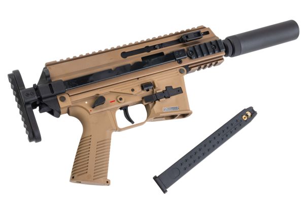 Maruyama SCW-9 PRO-G Airsoft GBB SMG - TAN | RedWolf