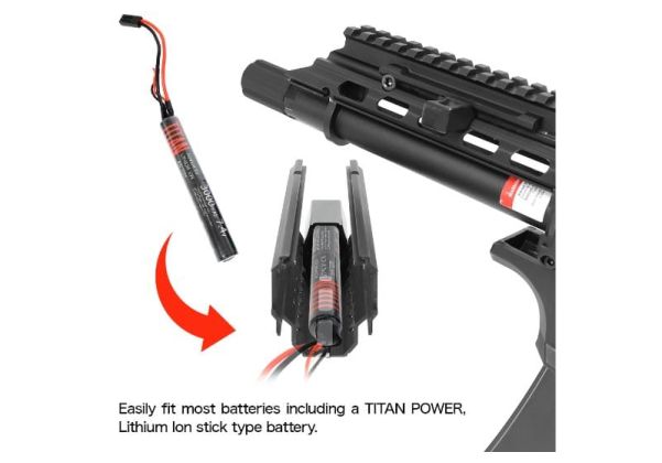 Nitro.Vo ASG CZ Scorpion EVO3 A1 Rapid M-Lok Handguard - Black