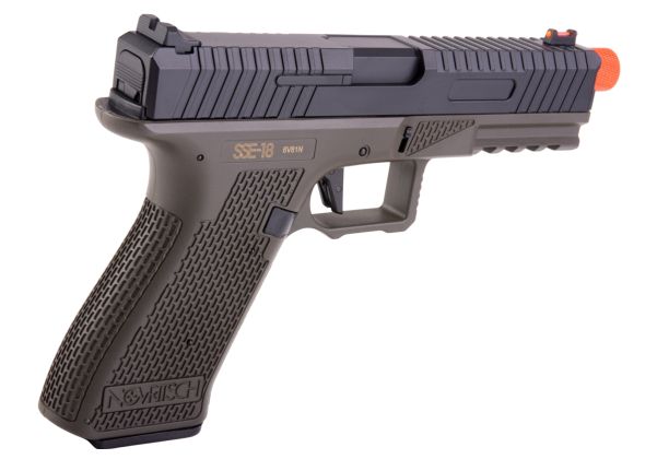 Novritsch SSE18 Full Auto / Semi AEP Airsoft Pistol - OD (Gen 2