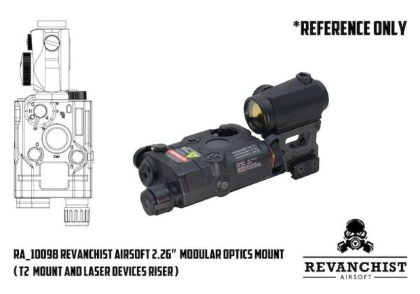 Revanchist Airsoft ハイドラ　T1 T2 RMR Revanchist Airsoft Modular Optics Mount for T2 Mount & Laser