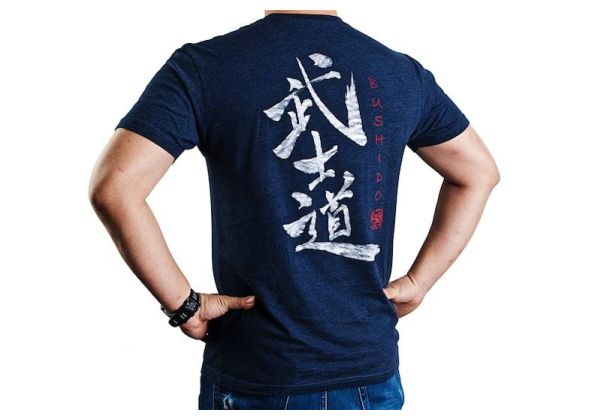 Ronin Tactics 'Bushido' T-Shirt (Navy Blue, XL Size) RedWolf