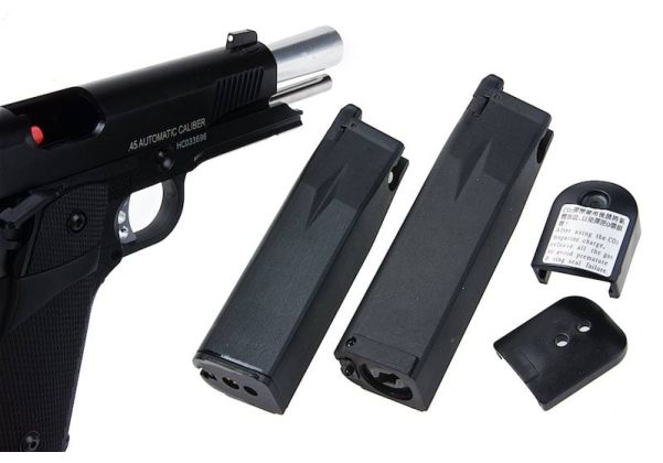 RWC KJ Works Hi Capa Green Gas Airsoft Pistol (KP-05) (Included