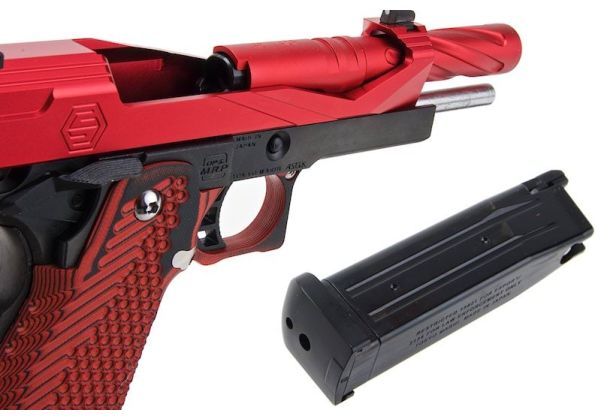 RWC GIGA Hi Capa 5.1 GBB Airsoft Pistol (G10 Grip) - Red | RedWolf